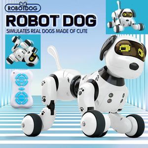 Programmation télécarriétique Robots de chien Toys Kids Girls Music Dancing Robotic Children Simulation RC Animaux Boys Puzzle Smart Pet 240418