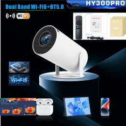 Projector 4K HY300 Pro Android 11 Dual WiFi 6.0 Bt 5.0 Allwinner H713 1280 X 720P Home Cinema Outdoor Portable Mini Projetor 1G 8G