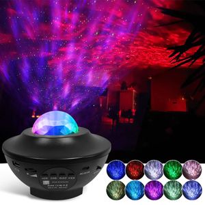 Projector Lamps Colorful Starry Sky Galaxy Projector Nightlight Child Bluetooth USB Music Player Star Night Light Romantic Projection Lamp Gifts 230923
