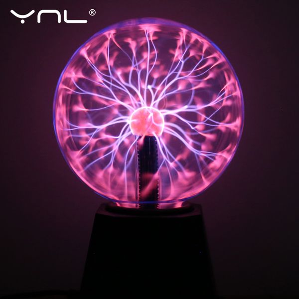 Lampes de projecteur Nouveauté verre magique boule de Plasma lumière lampe électrique 220 V 3 4 5 6 pouces veilleuse enfants cadeau anniversaire noël décor lampe à plasma 230923