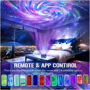 Projectorlampen SMART Galaxy LED STAR Gaming Room Slaapkamer Decoratie Nacht licht Herrie Sky Laser Lamp Geschenkdruppel Levering Elektronica DHHQX