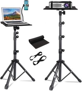 Projector Tripod Stand - Laptop statief Verstelbare hoogte 23 tot 63 inch DJ Mixer Stand -Up Desk De bureau buiten de bureaubest 240410