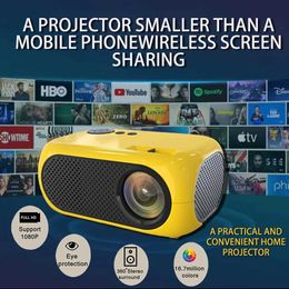 Projecteurs 4K HD Mini Projecteur Home Theatre Portable Cinema Cinema LED Game Game Beam 1080p HD Port Intelligent TV Set Top Box Projecteur J240509