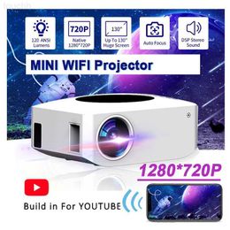 Projectoren 4K WIFI Draadloze projectoren Buitenondersteuning 1080P Miniprojectoren 360 Home Theater Cinema HDMI Smart TV voor IOS SAMSUNG L230923