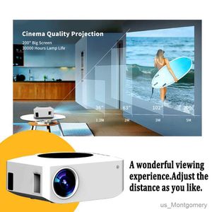 Projectoren 4K WiFi Wireless Projectors Outdoor Support 1080p Mini Projectors 360 Home Theatre Cinema HDMI Smart TV voor iOS Samsung