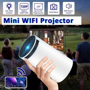 Projectoren 720P 4K WiFi Mini Portable TV Home Theatre Cinema HDMI Ondersteuning Android 1080p voor Xiaomi Samsung mobiele telefoon