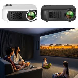Proyectores A2000 Mini proyector Audio HD USB Proyectores LED portátiles Soporte Smart TV BOX 1080P Reproductor multimedia para el hogar Cine en casa Video Cine 231109