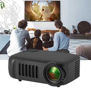 Projecteurs A2000 Portable Mini Projecteur 3D Home Theatre Video Projecteur LED Childrens Cinema prend en charge 1080p film Smart TV Box via HighDefinition USB Port J24