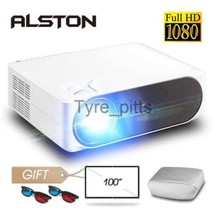 Proyectores Alston M19 Full HD 1080p Proyector 4K 5800 Lumens Cinema Android Wifi Bluetooth VGA AV HDMI USB compatible con el regalo X0811