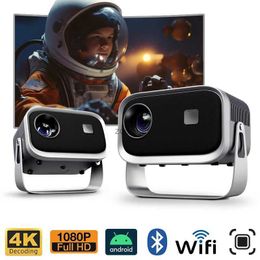 Projectoren Android 11 Projector MINI Theater AUN A003 Ultra Home Cinema 3D LED Draagbare videoprojector WIFI Sync IOS 1080P 4K Film TVL240105