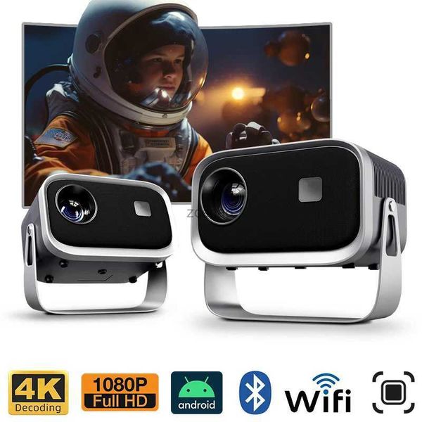 Proyectores Android 11 Proyector MINI Teatro AUN A003 Ultra Home Cinema 3D LED Videoproyector portátil WIFI Sync IOS 1080P 4K Película TVL240105