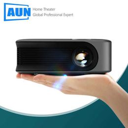 Projectoren AUN A30 Mini Projector Portable LED Video Projector Intelligent TV Laser 3D Cinema Beam Home Cinema 4K 1080p Movie via HD Port J240509