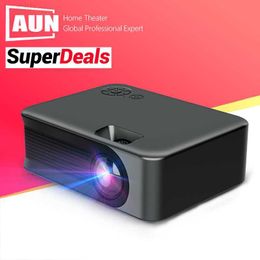 Projectoren AUN A30 MINI-projector Draagbare thuisbioscoop Smart TV Laserbeamer 3D-bioscoop LED-videoprojector voor 4k 1080P-film via HD-poort L230923
