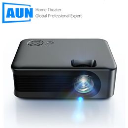 Projectoren AUN A30 MINI Projector Draagbare Home Theater Cinema Laser Smart TV Beamer LED Video Projectoren 4k Film Via HD Poort 230809