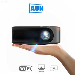 Projectoren AUN A30C MINI-projector Smart TV WIFI Draagbare thuisbioscoop Sync Android IOS Telefoonscherm Beamer LED-projectoren 4k-film L230923