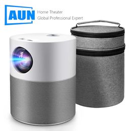 Projectors AUN ET40 Series Projector Full HD 1080P Android 9 WIFI Beamer LED Mini Projector 4K Decoding Video Projector for Home Theater T221216