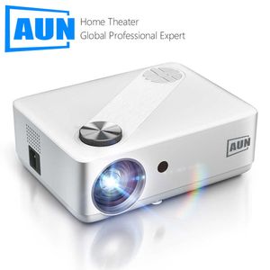 Projecteurs AUN Projecteur Full HD AKEY8 Android 9 Projecteur vidéo 4K Décodage Home Cinéma TV Beamer Beam Projecteur LED pour Home Cinema Mobile T221216