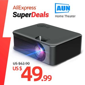 Projectors AUN MINI Projector Smart TV WIFI Portable Home Theater Cinema Battery Sync Phone Beamer LED Projectors for 4k Movie A30 Series T221216
