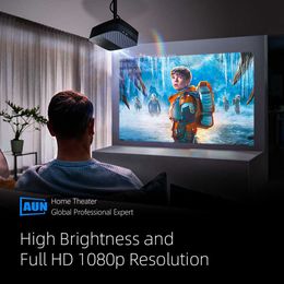 Projectoren AUN Z5S FULL HD 1080P PROJECTOR LED Theater Android 9 TV Mini Beamer 4K Vidoe Projector voor Home Cinema mobiele telefoon TV T221217