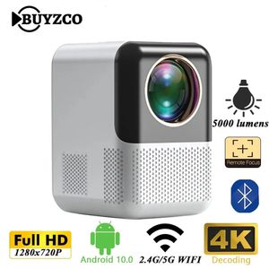 Projectoren Buyzco X10W Ultra Short Throw Mini-projector Android 10 Ondersteund 4K LED Video Beamer Wifi Home Movie Theater 231215