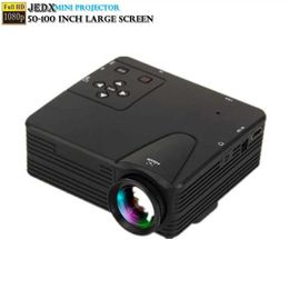 Proyectores H80 LED Mini Proyector 320x240ppi admite 1080p HDMI USB USB Audio Portable Home Theatre Video Player 50-100 pulgadas J240509