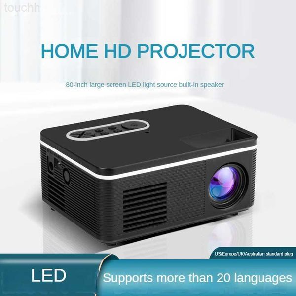 Proyectores H90 Proyector LED Full HD Cine en casa Proyectores de películas de video LED 1080P Smart Mini LED 1000 lúmenes Proyector de altavoz incorporado L230923
