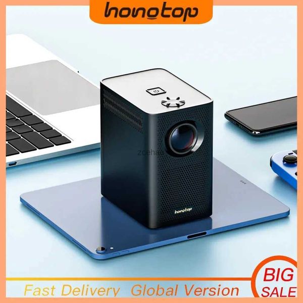 Proyectores HONGTOP S30MAX Android Wifi 4k Proyector Portátil Inteligente con WiFi y Bluetooth Bolsillo Exterior 4K 9500L Android 10.0 ProyectorL240105