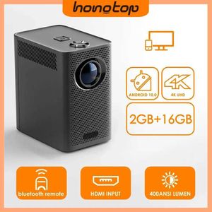 Projecteurs Hongtop S30Max Projecteur Mini Projecteur portable intelligent avec WiFi et Bluetooth Pocket Outdoor Projecteur 4K HD 9500L Android 10 J240509