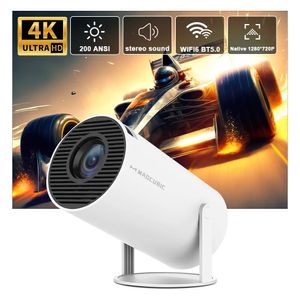 Projectoren Magcubic Projector Hy300 4K Android 11 Dual Wifi6 200 ANSI Allwinner H713 BT50 1080P 1280720P Home Cinema Outdoor Projetor 231215