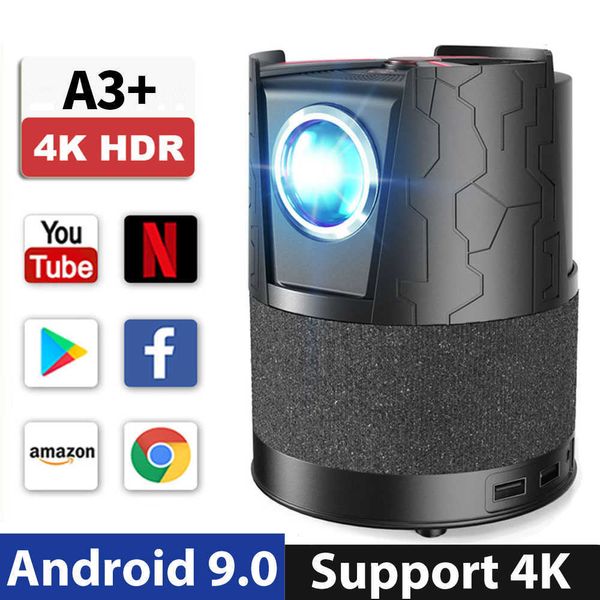 Projecteurs Mini Projecteur 3D Portable pour Home Cinéma 1080p Full HD 2.4G 5G Double Wifi LED Court Lancer 4K Vidéo Smartphone Projecteur T221216