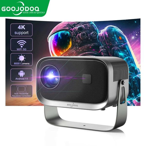 Projecteurs Mini Projecteur 3D Cinema Portable Home Theatre LED Video Projecteur WiFi Mirror Android iOS 1080p 4K Video Smartphone J240509