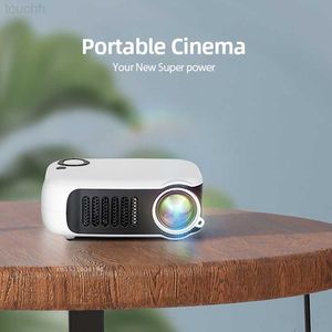 Projectoren MINI-projector 3D LED Draagbare projectoren Home Cinema Theater Videogame Laserbeamer Smart TV BOX 1080P 4K Via HD-poort A2000 L2309201