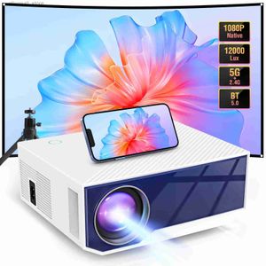 Projecteurs MINI projecteur Full HD natif 1080P WiFi appareils portables Audio et vidéo avec écran de télécommande pour cinéma maison Q231128
