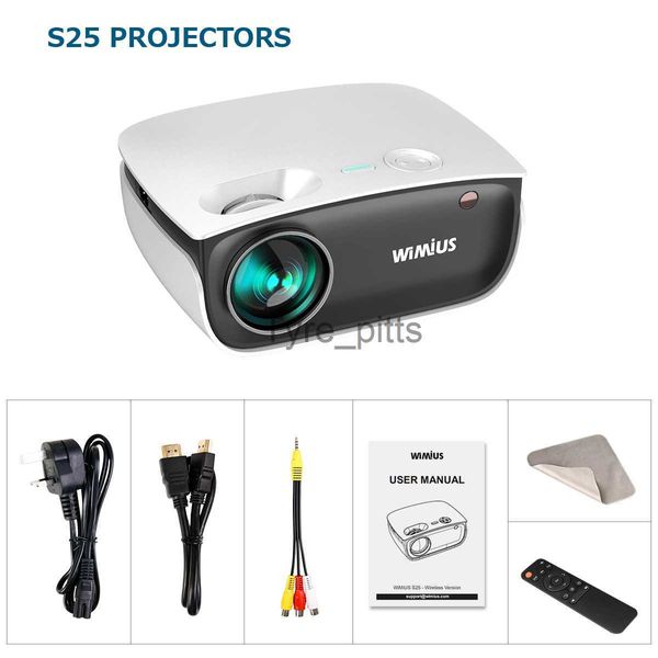 Proyectores Mini Proyectores 6500 Lúmenes Beamero Beamer Proyector 1080p Beamer Mirrorización Proyector LED para Video Hometheater S25 x0811 x0811 x0813