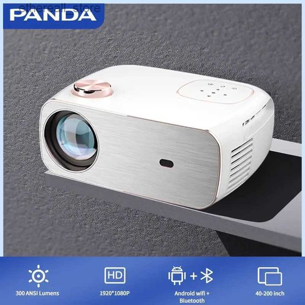 Projecteurs PANDA RD-882 HD Mini projecteur natif 1920x1080P LED Bluetooth WiFi projecteur Home cinéma cinéma film Proyectors Q231128