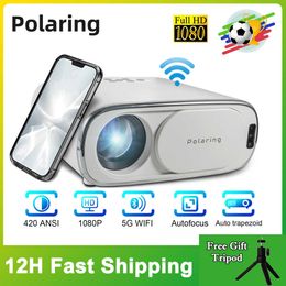 Proyectores polaring A6 1080p 4K Proyector digital Video Projetor 2.4 5G Full HD 9000 Lumens Home Cinema Office Proyector Camping Projores T221216