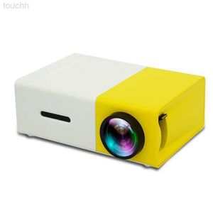 Projectoren Draagbare projectoren YG300 LED 400-600LM 3,5 mm audio 320 x 240 pixels YG-300 USB-miniprojector Homemediaspeler L230921 L230923