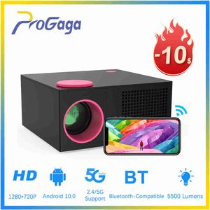 Projecteurs ProGaga PG420 Mini projecteur Android 10 Projecteurs WIFI 2K 4K pris en charge natif 720P Home Cinéma LCD Video Beamer Full HD Beamer T221216