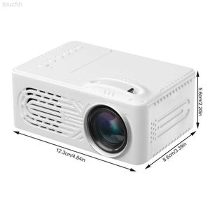 Projectoren Projectoren Miniprojector Huishoudelijk Draagbaar LED-projectiemachine HD Smart Home Theater Bioscoop UK-stekker Wit 230331 L230921 L230923