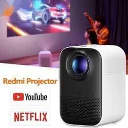 Projectoren Redmi-projector kan Youtube Nexflix Android 11 gebruiken Bluetooth 24G 5G 150ANSI 1080P Mini Draagbare Home Theater Bijgewerkte ROM Z0323