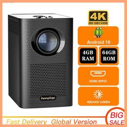 Proyectores S30MAX Smart 4K Android WiFi portátil 1080P Home Theatre Video LED Bluetooth 4GB 64GB Mini proyector Android 10.0 Proyector L230923