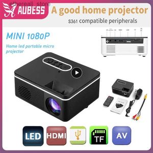 Projecteurs S361 720P Support 1080P projecteur LED numérique 320x240 Mini projeteur vidéo focalisant 600 Lumens écran de jeu à domicile Camping Proyector Q231128