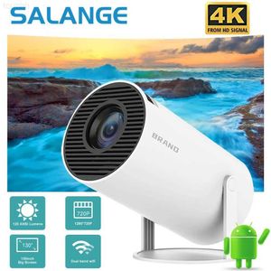 Proyectores Salange HY300 HDMI Proyector LED portátil Android 11.0 4K Full HD 720P 120 ANSI Soporte 2.4G 5G WIFI Conexión inalámbrica BT5.0 L23123