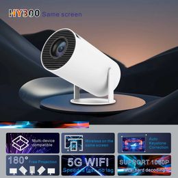Projectoren Salange HY300 Projector Smart WiFi BT5.0 200Ansi 1280 * 720 Synchrone Samsung Android iPhone -scherm LED Home Theatre 1080p 4K Video J240509