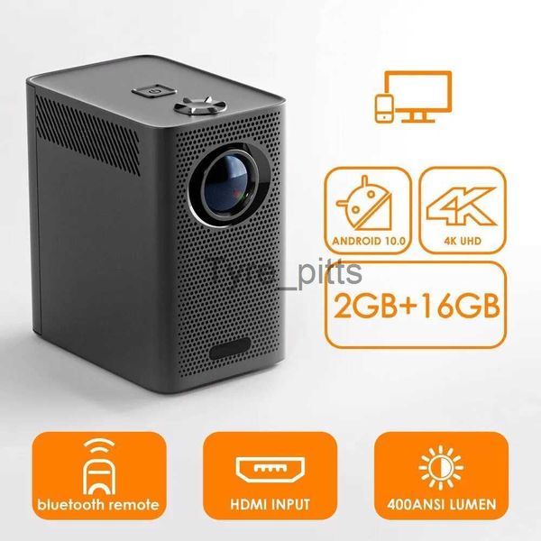 Proyectores Salange S30MAX Versión global 1080p Android Projetor 400 ANSI Lumens Portable Proyector Smart TV Smart WiFi Proyector LED LED X0811