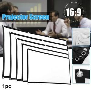 Projectoren scherm stof projector doek antilight 60 72 84 100 120 150 inch home outdoor office eenvoudige gordijnaccessoires 240430