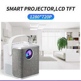 Projectoren Smart Android Projector 5G WiFi Portable Home Theatre Sync -telefoon LED Projectoren Bluetooth Mini Outdoor Movie Proyectors R230306
