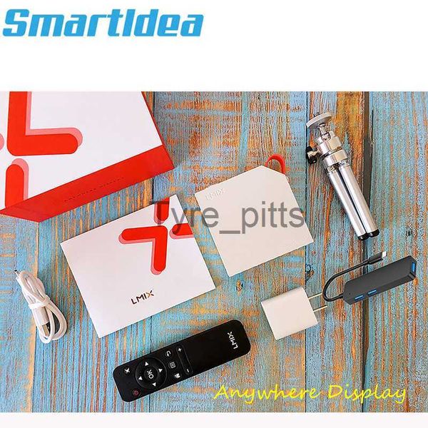 Proyectores SmartDea S1 Pantalla de espejo inalámbrico Smart DLP PICO Proyector Android 5G Wifi BUT BUSOR Battery Pocket LED Proyector USB SD Beamer X0811