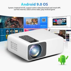 Projectoren TD93 Pro Full HD Projector 1080P 2K 4K Android WiFi Video 3D Movie Telefoon voor Home Theatre Beamer R230306