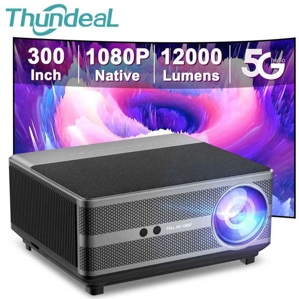 Proyectores ThundeaL Full HD 1080P Proyector TD98 WiFi LED 2K 4K Película de video Proyector inteligente PK DLP Home Theater Cinema Beamer T221216